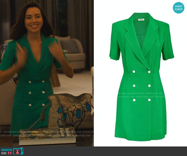 Sandro Maissane Dress worn by Harper Spiller (Aubrey Plaza) on The White Lotus