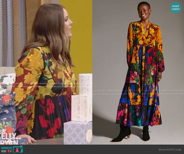 Siddhartha Bansal Siddhartha Bansal Button-Front Maxi Dress worn by Monica Mangin on Live with Kelly and Mark