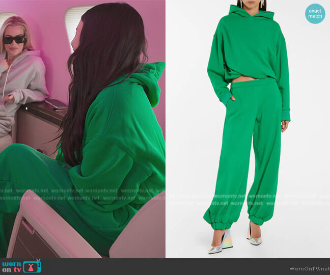 The Attico Hooded Sweatshirt worn by Kylie Jenner (Kylie Jenner) on The Kardashians