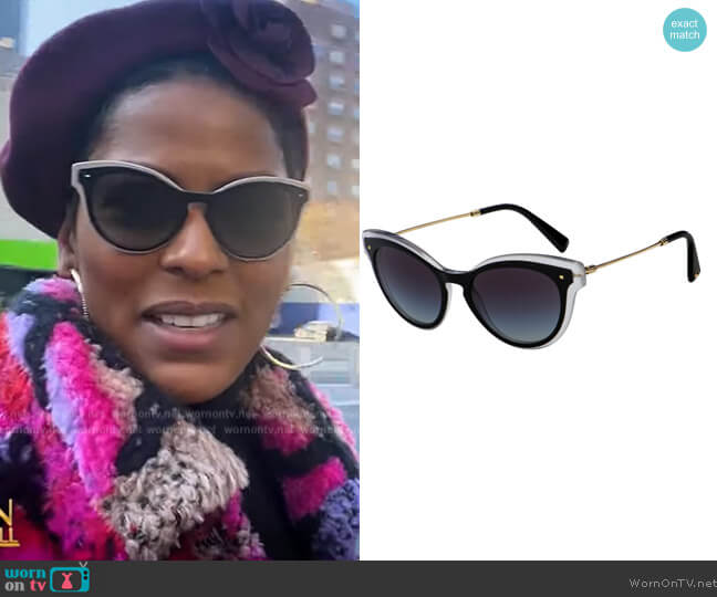 Valentino 4017 Sunglasses worn by Tamron Hall on Tamron Hall Show