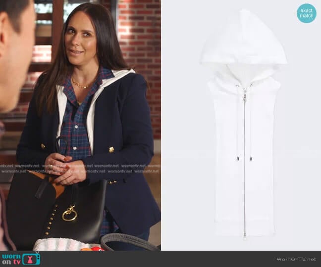 Veronica Beard Hoodie Dickey worn by Maddie Kendall (Jennifer Love Hewitt) on 9-1-1