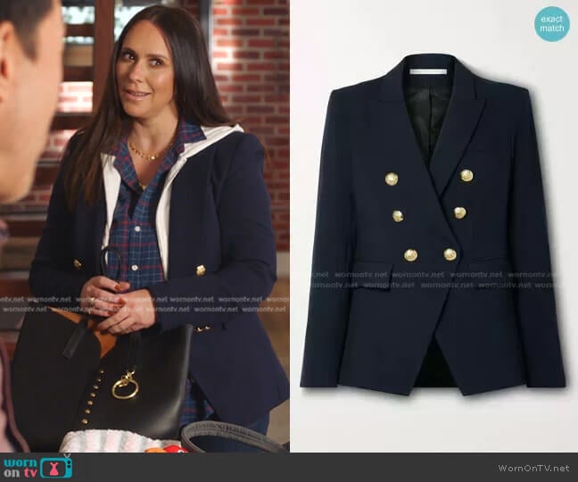 Veronica Beard Core Scuba Jacket worn by Maddie Kendall (Jennifer Love Hewitt) on 9-1-1