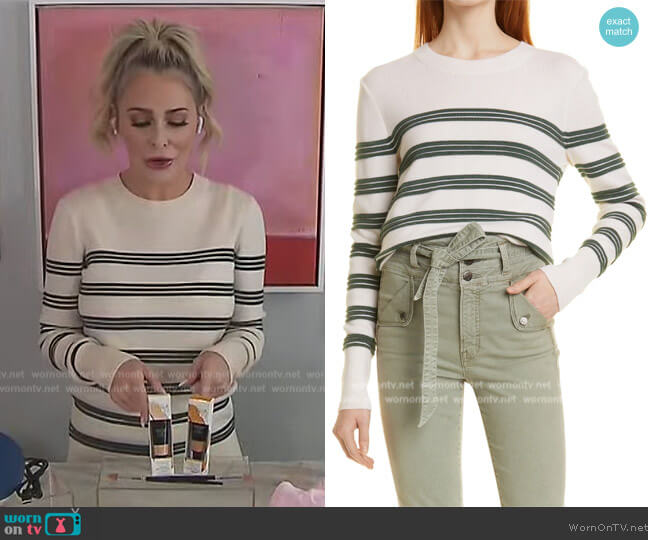 Veronica Beard Zareen Merino Wool Pullover worn by Sadie Murray on Extra