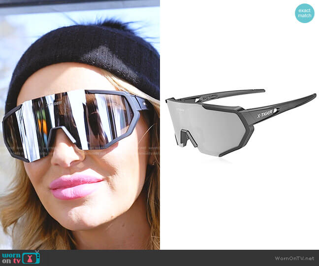 X-Tiger Polarized Sports Sunglasses with 5 Interchangeable Lenses worn by Whitney Rose on The Real Housewives of Salt Lake City