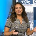 Adelle’s grey plaid dress on Today