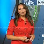 Adelle’s red utility dress on Today