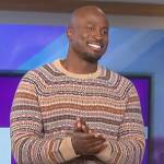 Akbar’s fairisle knit sweater on The Talk