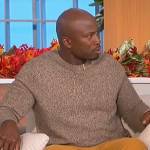 Akbar’s marled sweater on The Talk