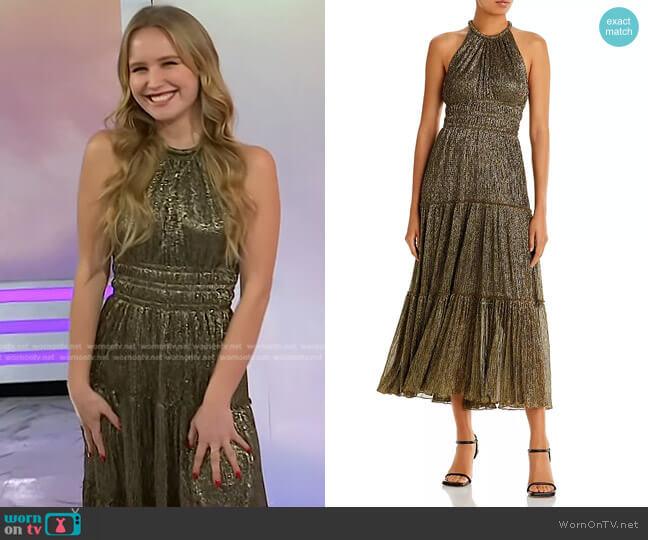 A.L.C. Elara Tiered Smocked Waist Dress worn by Sailor Brinkley Cook on Today