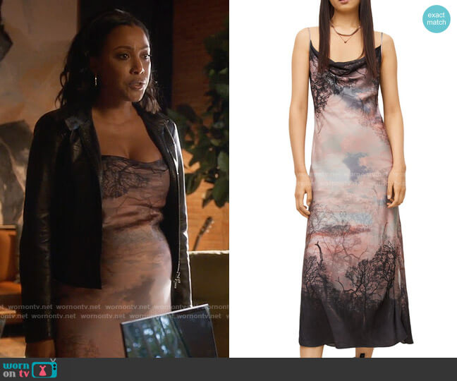 All Saints Hadley Sumire Dress worn by Kayla Taylor-Roman (Meagan Holder) on Monarch