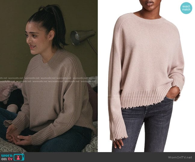 All Saints Kiera Cashmere Blend Crewneck Sweater worn by Olive Stone (Luna Blaise) on Manifest