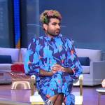 Alok’s blue floral dress on Good Morning America