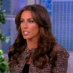 Alyssa’s tweed jacket and skirt on The View