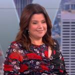 Ana’s floral ruched cutout dress on The View