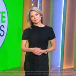Amy’s black short sleeve dress on Good Morning America