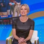 Amy’s brown leather dress on Good Morning America