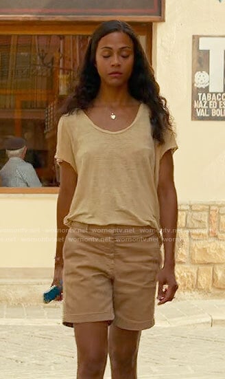 Amy’s yellow t-shirt on From Scratch