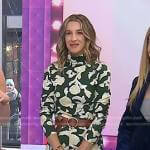 Andrea Lavinthal’s green floral dress on Today