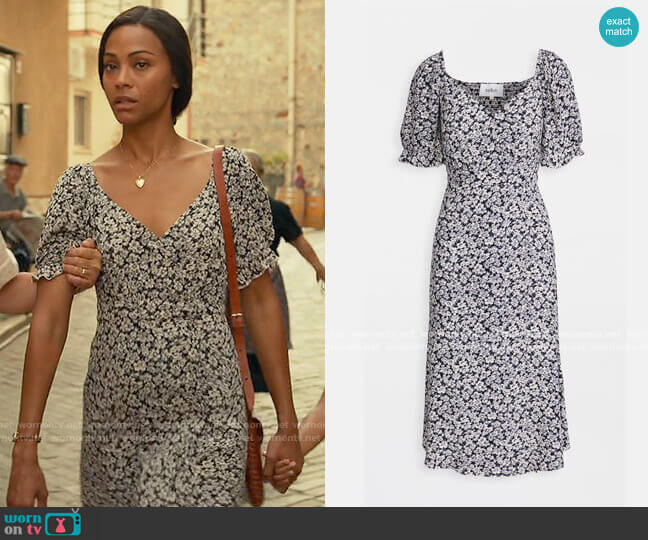ba&sh Eden Dress worn by Amy Wheeler (Zoe Saldana) on From Scratch