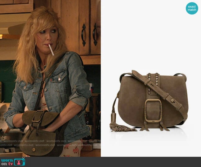 ba&sh Teddy Bag worn by Beth Dutton (Kelly Reilly) on Yellowstone