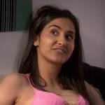 Bela’s pink lace push-up bra on The Sex Lives of College Girls