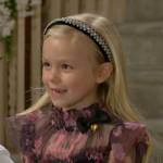 Kelly’s floral dress with bow tie on The Bold and the Beautiful