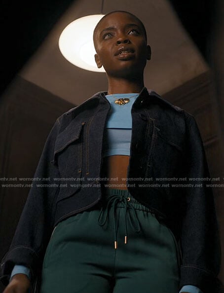 Bianca’s denim jacket on Wednesday