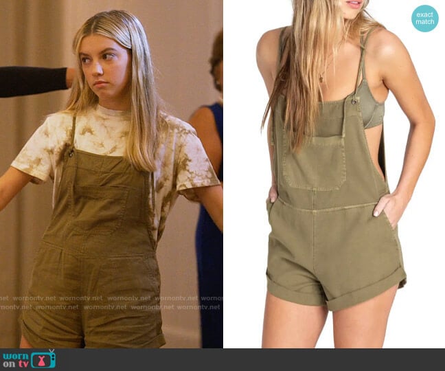 Billabong Wild Pursuit Romper in Sage worn by Tatum Grayson (Ava Grace) on Monarch