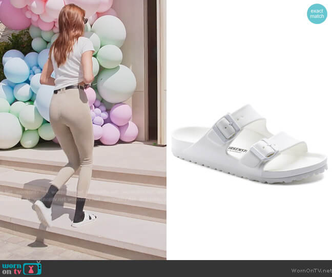 Birkenstock Eva Arizona Essentials Sandals worn by Kendall Jenner (Kendall Jenner) on The Kardashians