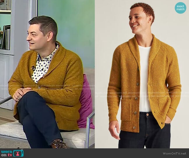 Bonobos Donegal Shawl Cardigan worn by Kevin Wilson on Today