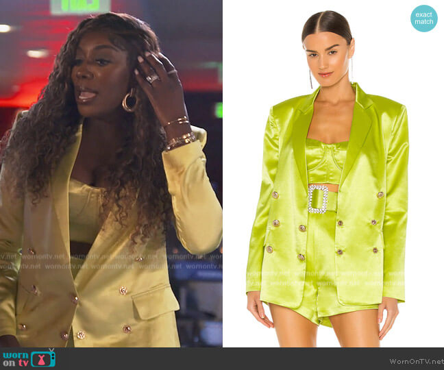 Bronx and Banco Capri Bralette Top worn by Wendy Osefo on The Real Housewives of Potomac