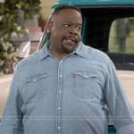 Calvin’s denim shirt on The Neighborhood