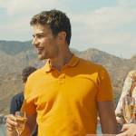 Cameron’s orange polo shirt on The White Lotus