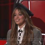 Camila’s black beret and leather harness on The Voice
