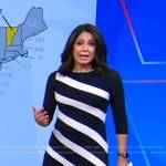 Cecilia’s diagonal striped dress on Good Morning America