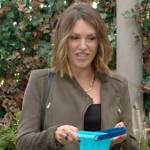 Chloe’s suede moto jacket and tweed skirt on The Young and the Restless