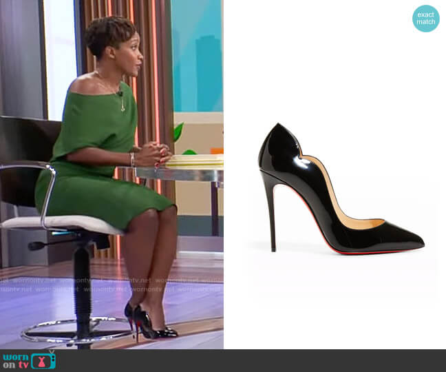 Christian Louboutin Hot Chick Pumps worn by Patrice Gordon on CBS Mornings