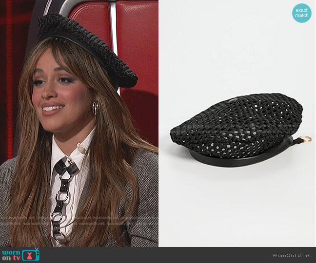 Cult Gaia Dondi Beret worn by Camila Cabello on The Voice