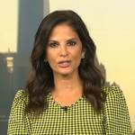 Darlene’s yellow gingham check top on Today