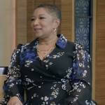 Deja Vu’s black floral dress on Live with Kelly and Ryan