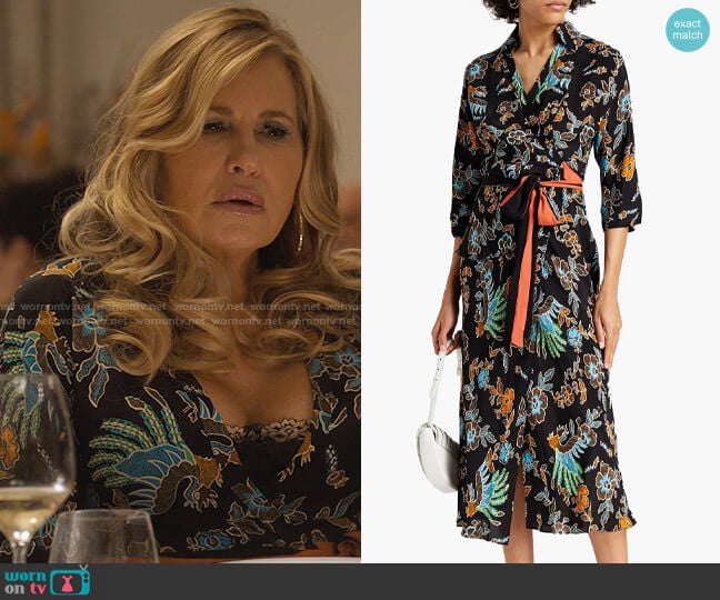 Diane von Furstenberg Madalena Dress worn by Tanya McQuoid (Jennifer Coolidge) on The White Lotus