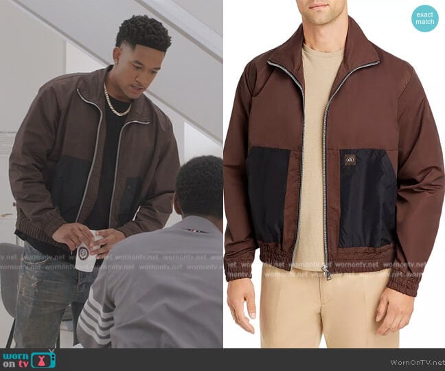 Division Contrast Pocket Zip Jacket worn by Damon (Peyton Alex Smith) on All American Homecoming