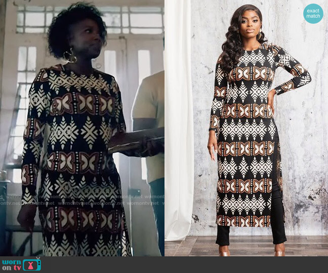D'iyanu Chidima Tunic worn by Nova Bordelon (Rutina Wesley) on Queen Sugar