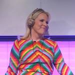 DJ Mad Marj’s rainbow stripe dress on Today
