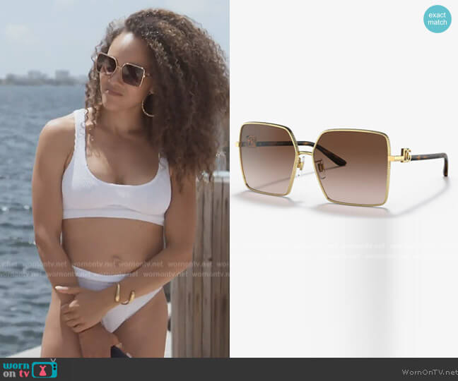 Dolce & Gabbana DG2279 Sunglasses worn by Ashley Darby on The Real Housewives of Potomac