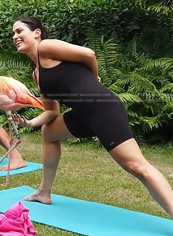 Donna’s black yoga bodysuit on Today