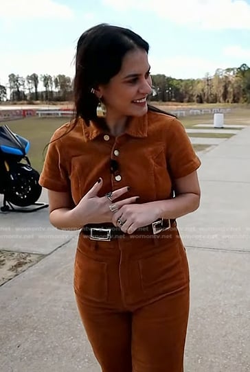 Donna’s brown corduroy jumpsuit on Today