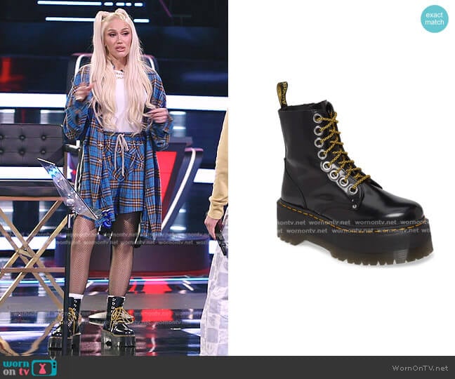 Dr. Martens Jadon Max Platform Boot worn by Gwen Stefani on The Voice