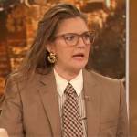 drew’s striped shirt and earrings on The Drew Barrymore Show