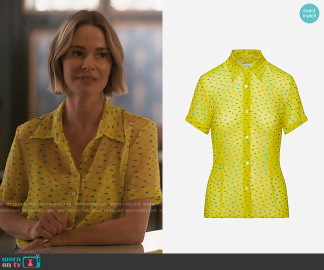 Dries van Noten Cloudy Shirt worn by Alice Pieszecki (Leisha Hailey) on The L Word Generation Q